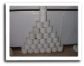 30 6" sch40 couplings in a pile