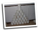 30 6" sch40 couplings in a pile